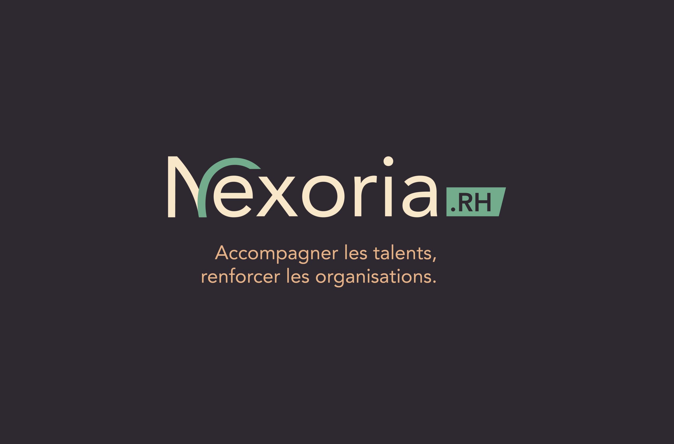 Nexoria, cabinet RH, identité visuelle créée à Bordeaux par Neity Studio