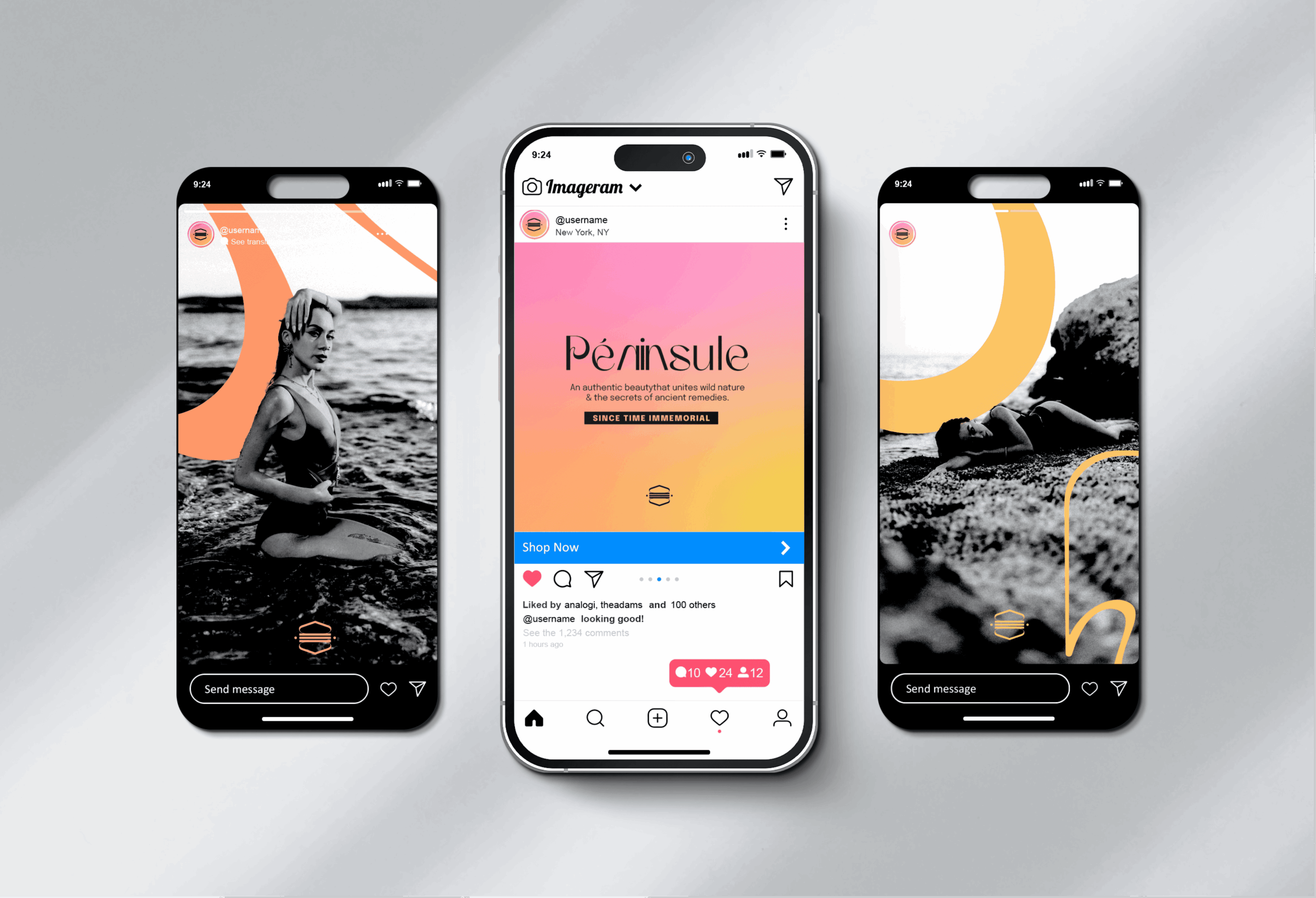 Templates réseaux sociaux par Neity Studio