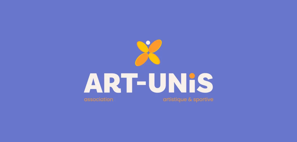 Logo Art-Unis créé pour l’identité visuelle de l’association artistique et sportive