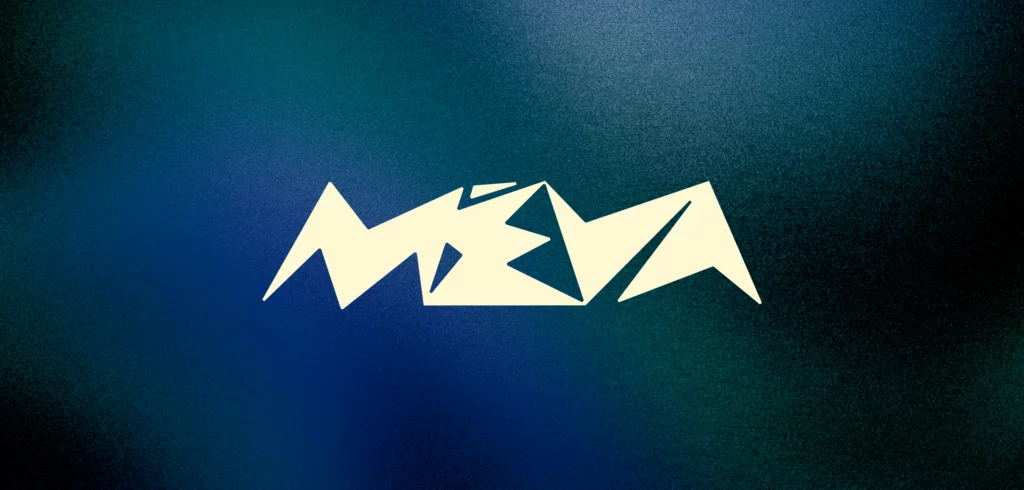 Identité visuelle et logo de la marque de bijoux MEVA