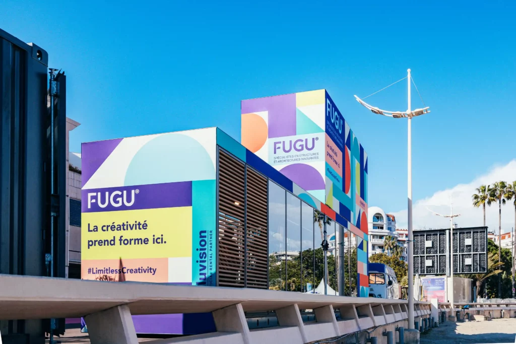 Branding du stand FUGU à Cannes