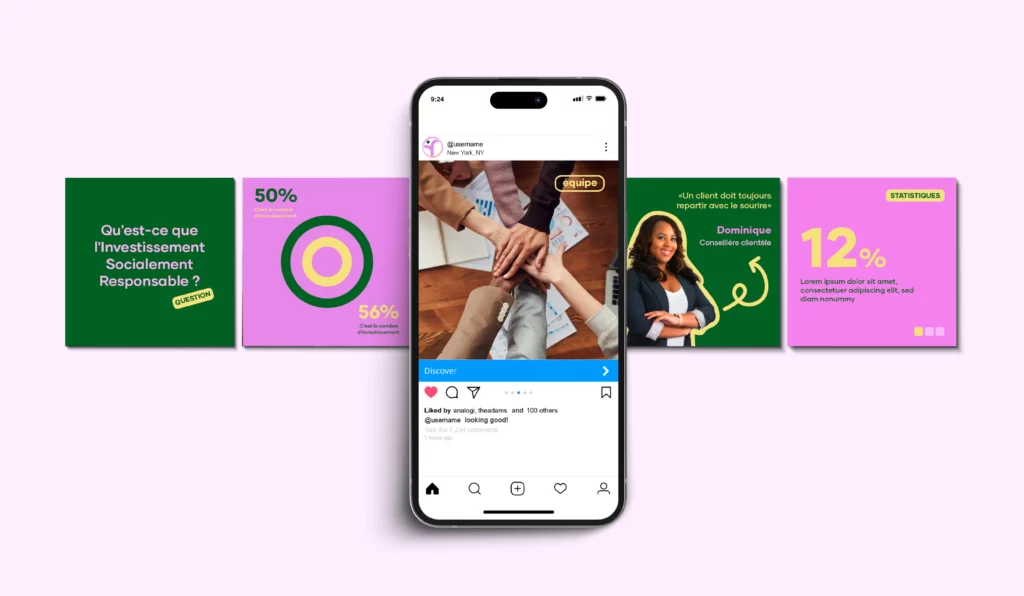Templates de publications pour les réseaux sociaux de Himaya