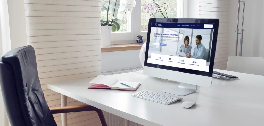 Web design du site SC Conseil décliné à partir de la nouvelle identité